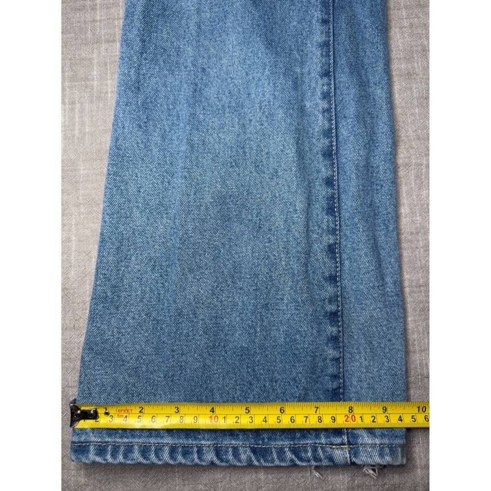 Ed Hardy Denim Women 24 Blue Flare Jeans Tattoo Graphic Tiger Dragon WEHDB100-3 - Picture 4 of 16